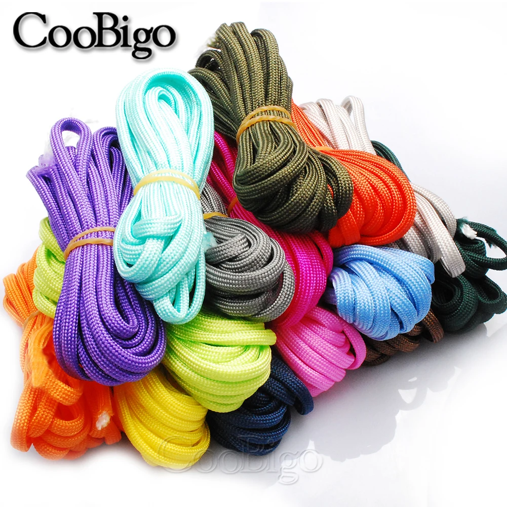 Parachute Rope,4mm Paracord Rope 550 Parachute Cord Bulk Kit Camping Rope  Lights Outdoor 100ft Cord Survival，for Awning Bracelets Jig Keychain (Color