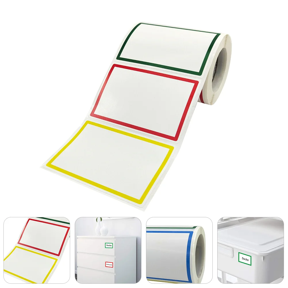 

Color Label Stickers Blank Labels DIY Name Mark Tag Decals Adhesive Notes Classification