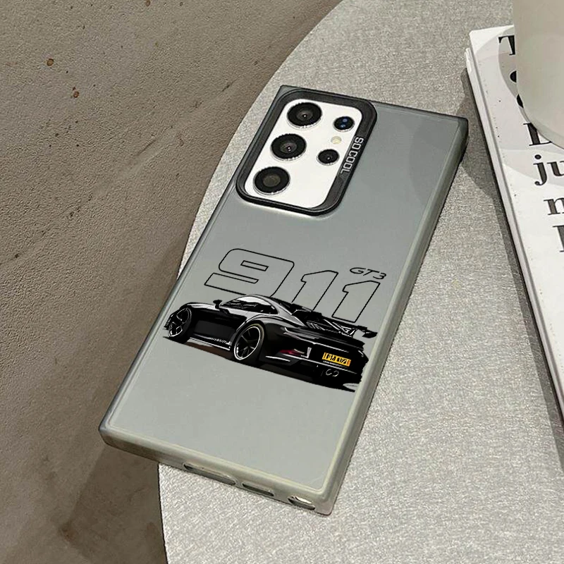 Sport Car GT3 Design Phone Case - Laser PC+TPU Protection Cover