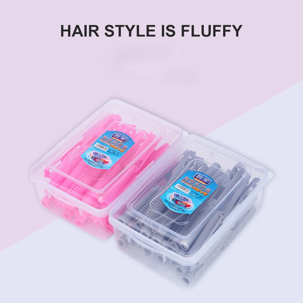 25pcs/Set Hair Perm Rods Fluffy Perming Rod Hair Roller Curler Kit Perming Rods Hairdressing Styling Tool for Salon Barber Home