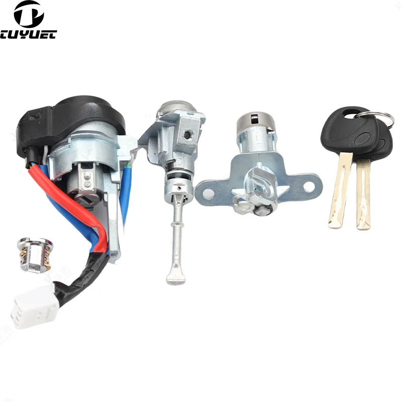 Ignition Switch W/Keys,81970-C1A00 81900-C1B00 Door Lock Cylinder For Hyundai Sonata - View #3