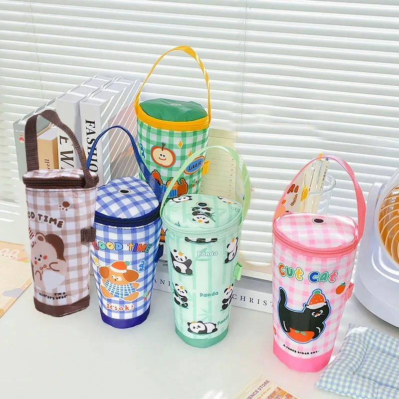 Portable Milk Tea Tote Bag Heat Preservation Bag Carrying Insulated Cup Cover Umbrella Bag Handbag Camping Drinkware Accessories 21