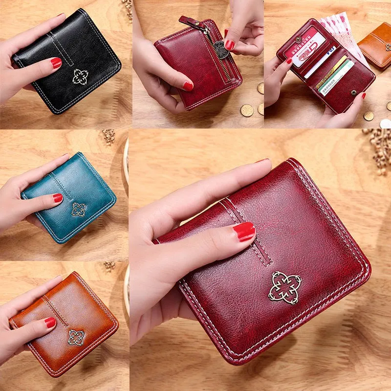 Mini-Brieftasche-Frauen-Luxus-Leder-Brieftaschen-M-nz-tasche-Hasp-kurze ...