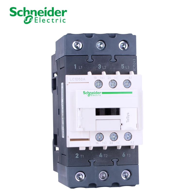 

Schneider electric TeSys D 3-ploe contactors-Motor control category AC-3 LC1D50A*7C AC24V-380V 50A 50/60HZ