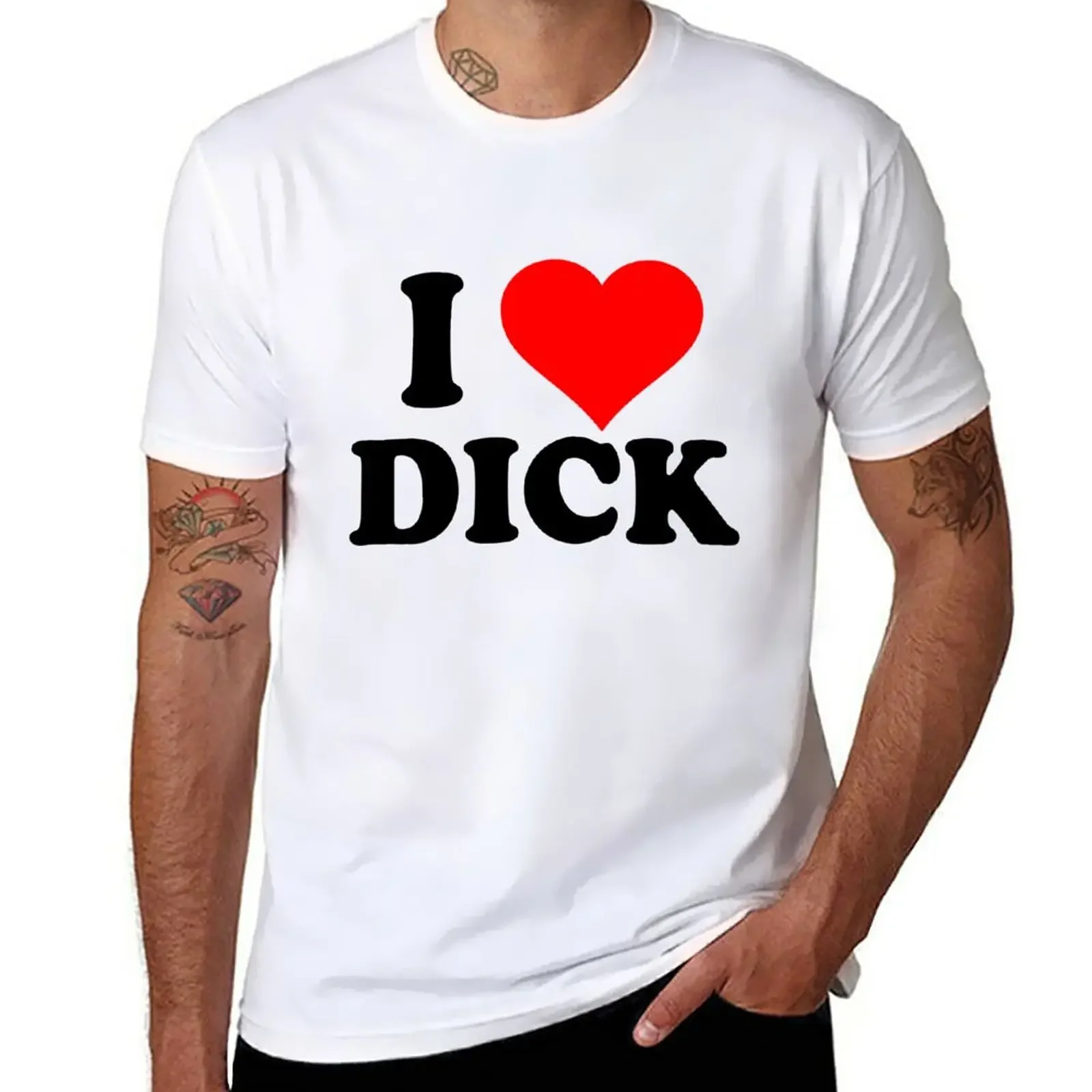 

I love Dick T-Shirt tops boys animal print mens t shirt graphic