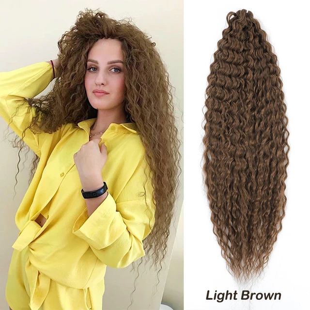 Synthetic Deep Wave Twist Crochet Braids Hair 30 Inch Ariel Curl Crochet  Hair Long Soft Curly Braiding Hair Extensions for Women - AliExpress