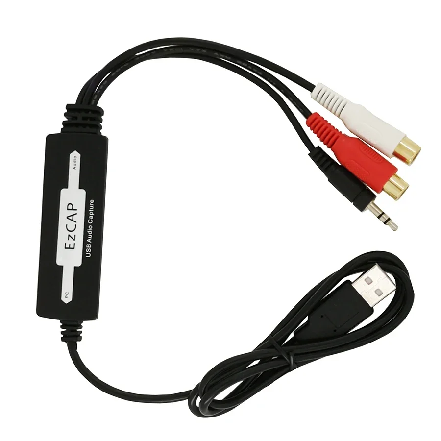 Ezcap216 Vinyl Cassette To CD /USB Audio Capture MP3 WMA WAV OGG Converter Recorder Edit Audio to MP3 Format TO PC