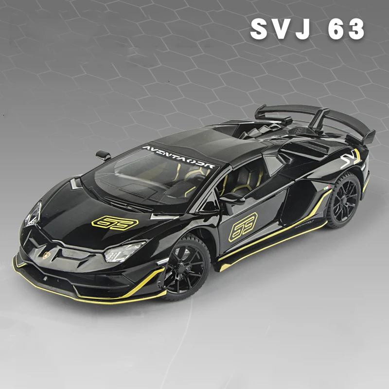 1:24 ランボルギーニ アヴェンタドール SVJ63 合金モデルカーの