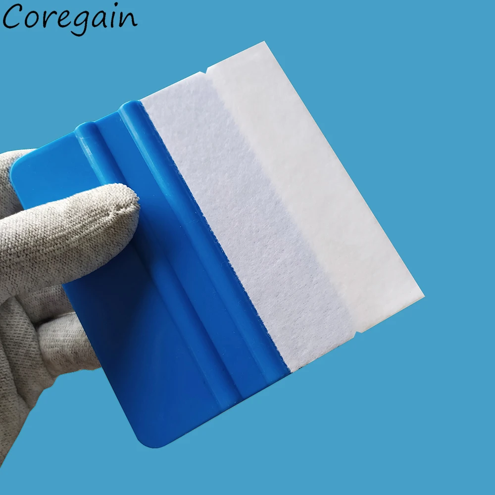 30Pcs No Scratch Squeegee Felt Cloth For Car Vinyl Film Wrapping Scraper Microfiber Replaceable Felts For Vinyl Spatula car wrapping tools automotive film tools