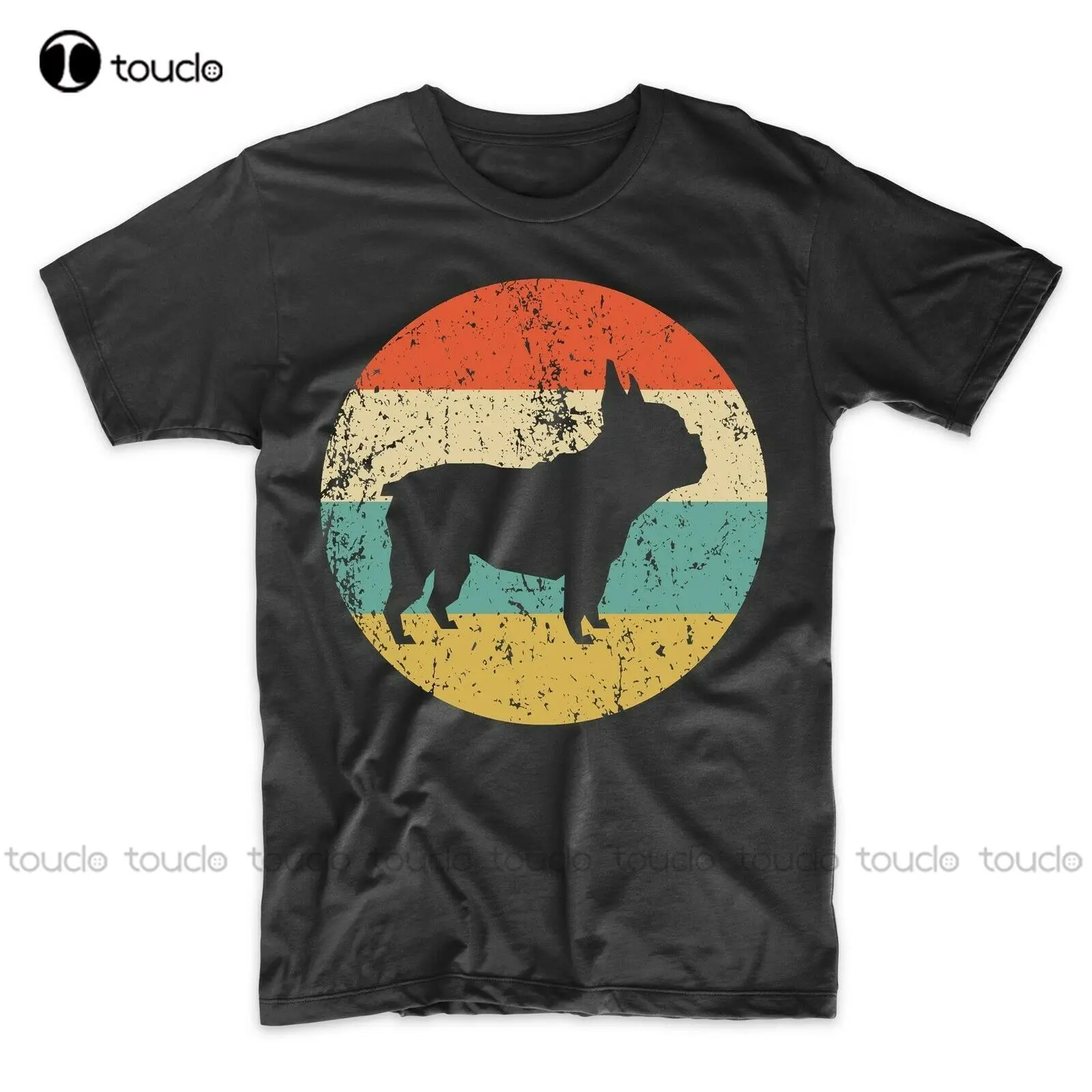 Camicia Bulldog Francese Retro Bulldog Francese T-Shirt Da Uomo Dog Icon Design New Cool Magliette Casual Da Uomo A Maniche Corte