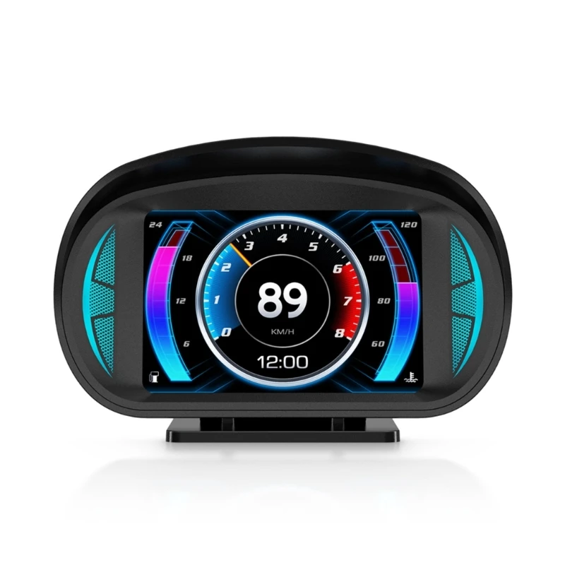 

Car P2 HUD Head Up Display LED GPS Speed Compass-Odometer Windshield Projector Overspeed Alarm Fatigue Driving Reminder