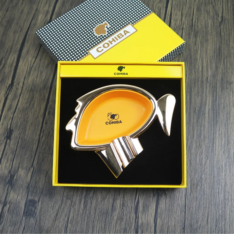 Posacenere Per Sigari In Metallo Creativo Posacenere A 1 Fessura Posacenere Portatile A Tre Slot Per Sigarette Posacenere In Ceramica Accessori Per Fu