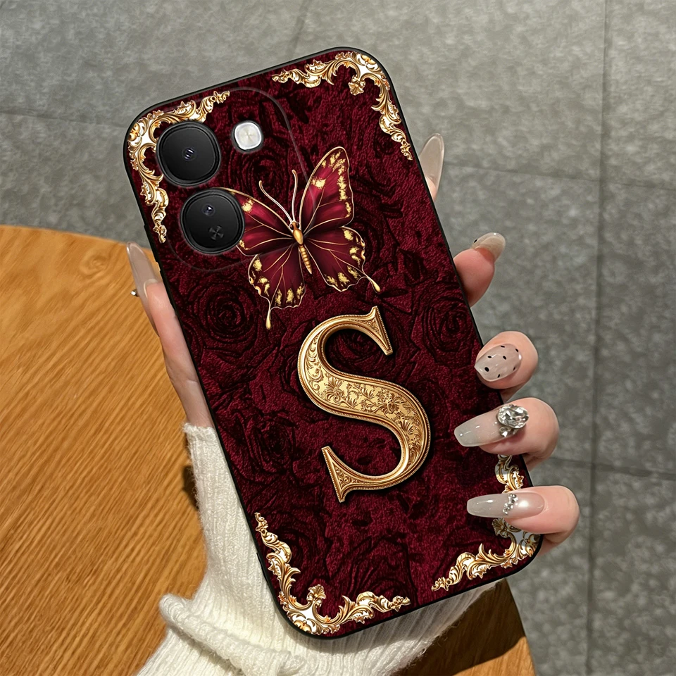 Luxury Crown Letters Pattern High-Quality Matte Silicone Shockproof Phone Case