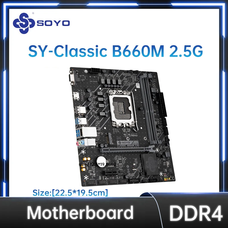 Soyo B660M 2.5G Gaming Moederbord Cpu I3 I5 I7 12100F/12100/12400 ...