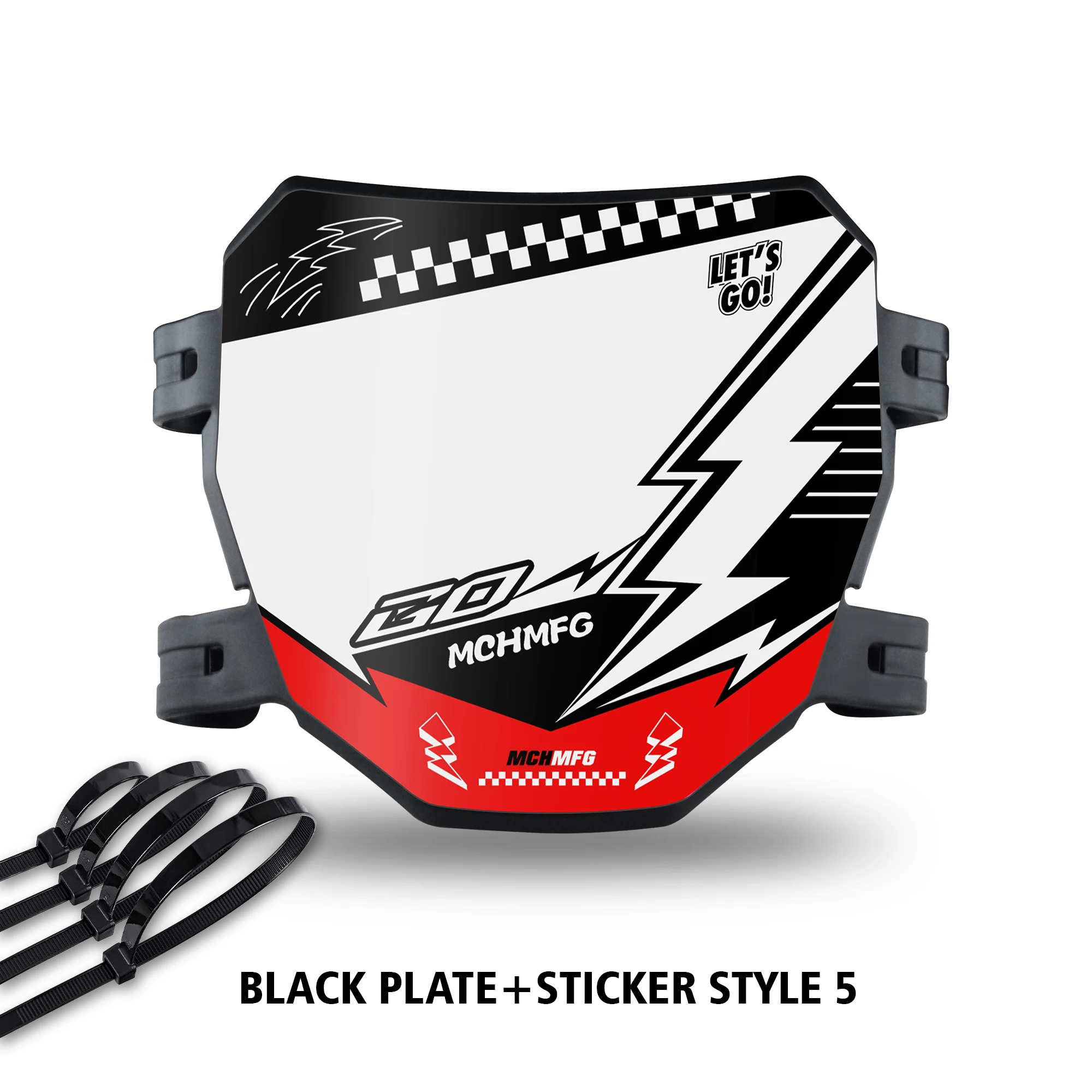 Universal Electric Bike Number Plate - Premium Motorcycle Accessory