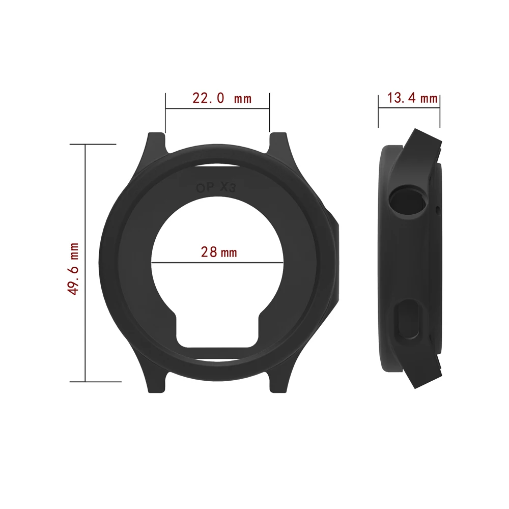 Premium Soft Silicone Protective Case for Smartwatch - Skin Shell Frame Guard Bumper