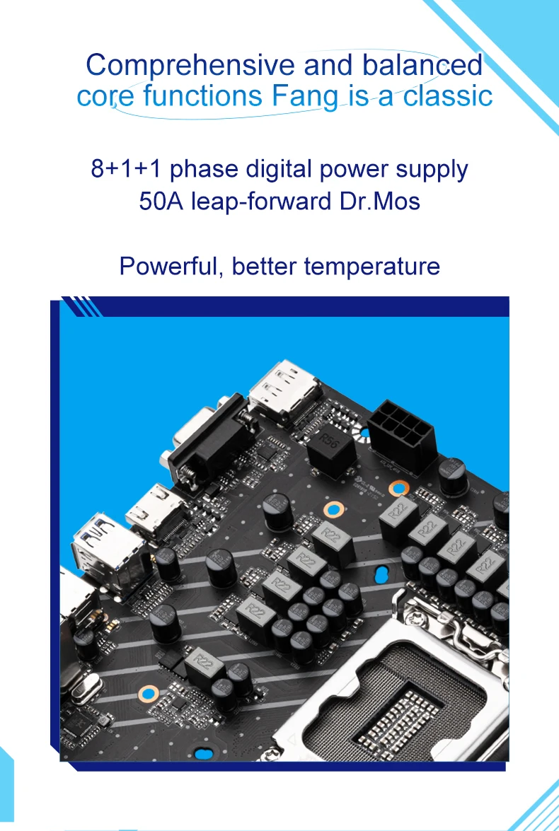 SOYO SY Classic H610M with Intel I5 12400F Chip CPU Motherboard Set DDR4（LGA1700） best desktop motherboard