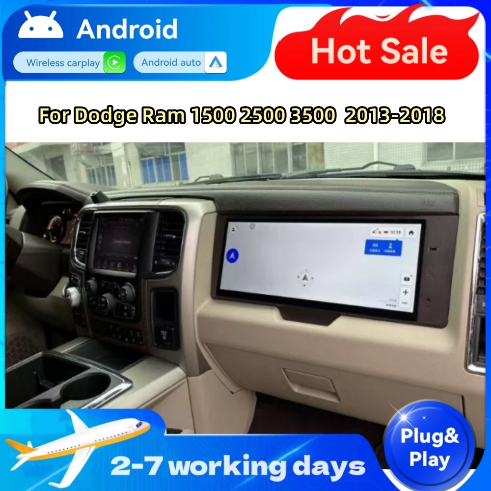 Android Autoradio Für Dodge Ram 2013-2018 - 10,4 Zoll Touchscreen Mit CarPlay & Android Auto