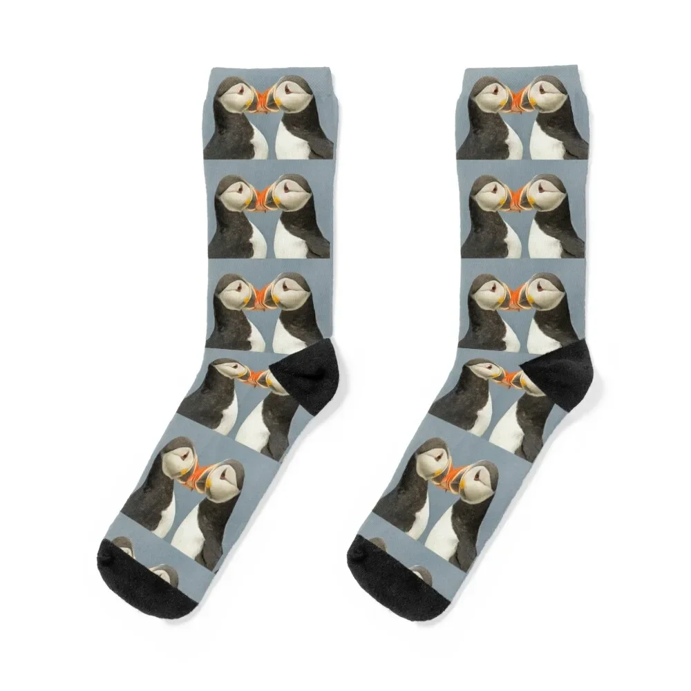 

Pair of Atlantic Puffins Socks funny gift Stockings compression Socks Ladies Men's