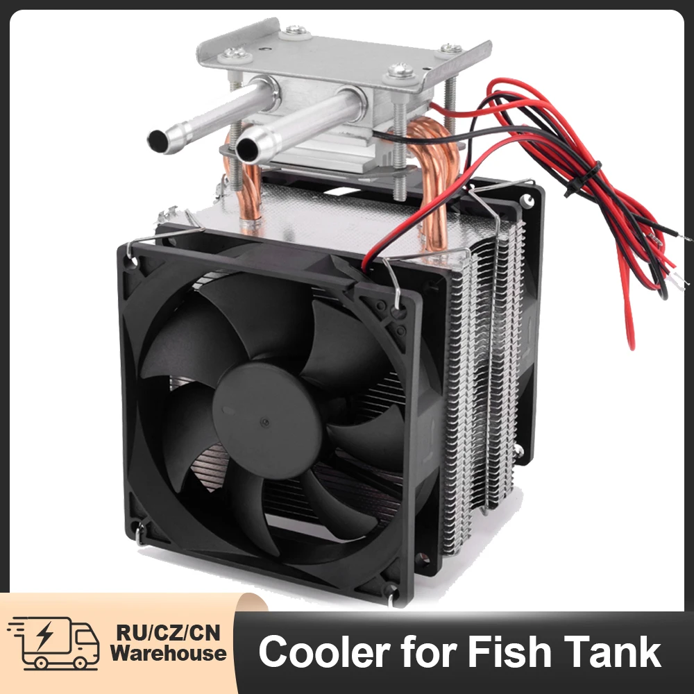 เครื่องเพวเทียร์15-20A เย็น120W 12V ระบบทำความเย็นแบบเซมิคอนดักเตอร์ทำความเย็นน้ำสำหรับตู้ปลา 1