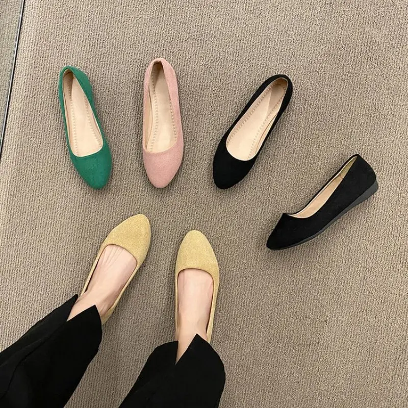 

2024 Plus Size 35-42 Women Shoes Candy Color Spring Shoes Woman Slip On Casual Flats Ladies Shoes Autumn Zapatos Mujer