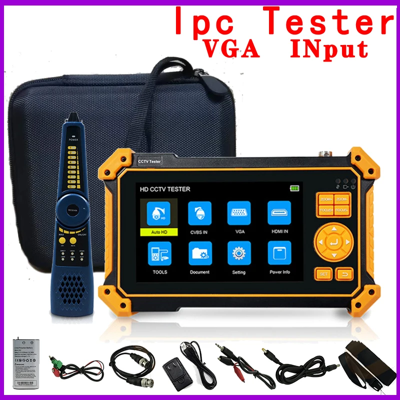 

Ipc Tester HD-3100 Cctv Tester Monitor CVI TVI AHD 4k Audio Video Vga Rj45 Analog UTP Ip Camera Tester Security Protection Cftv