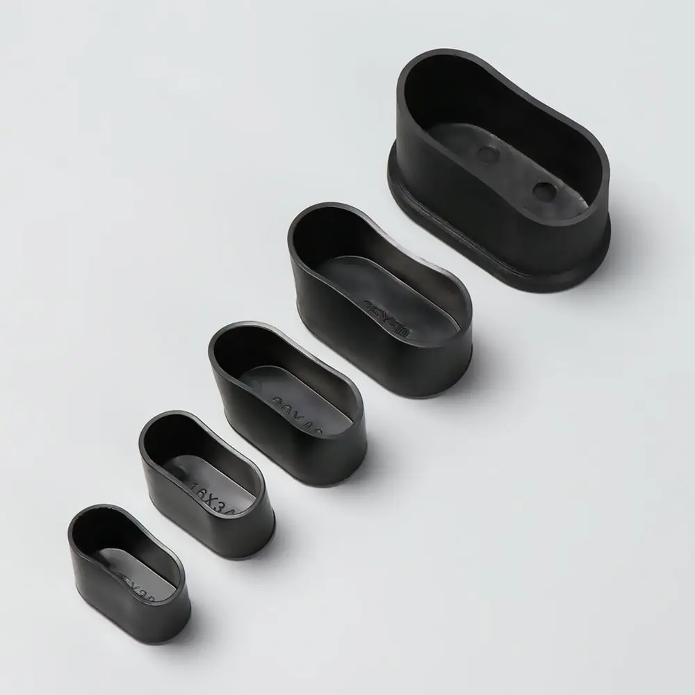 Silicone Oval Chair Leg Caps Furniture Floor Protectors