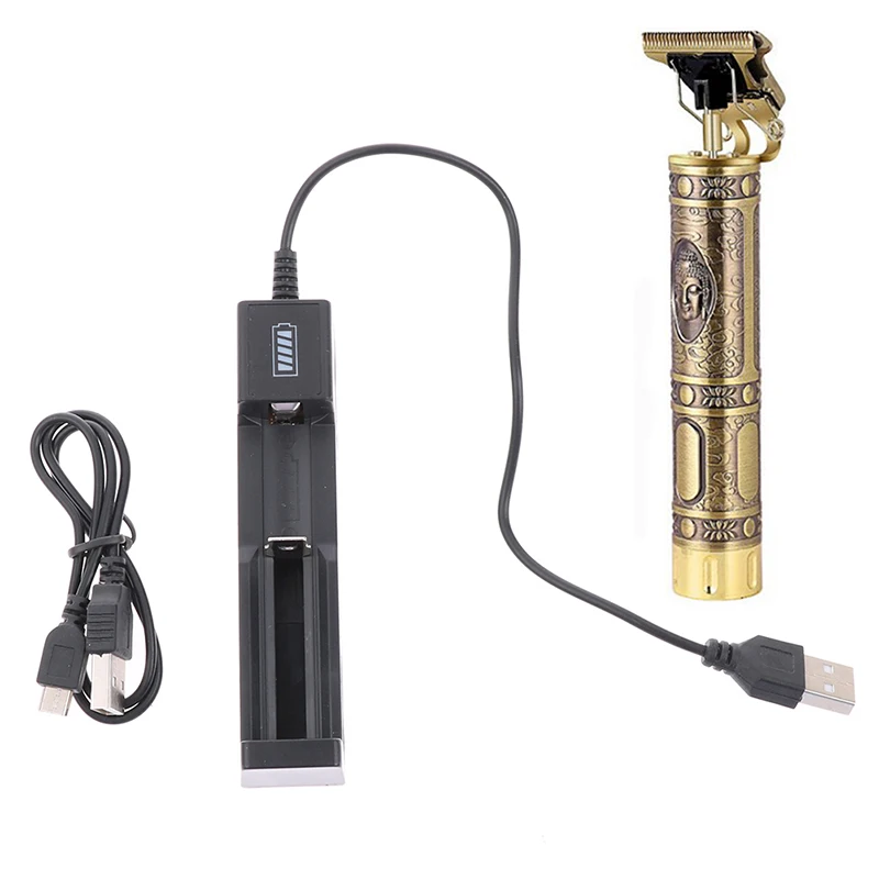 Usb Ricaricabile T9 Tagliacapelli Elettrico Trimme Cordless Rasoio Trimmer Caricabatterie