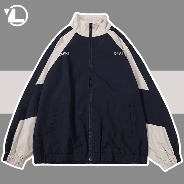 New Oversized Varsity Jacket Men Women Harajuku Hip Hop Jacket Streetwear  Fashion Patchwork Baseball Coat Zipper Sweatshirt Men - AliExpress
