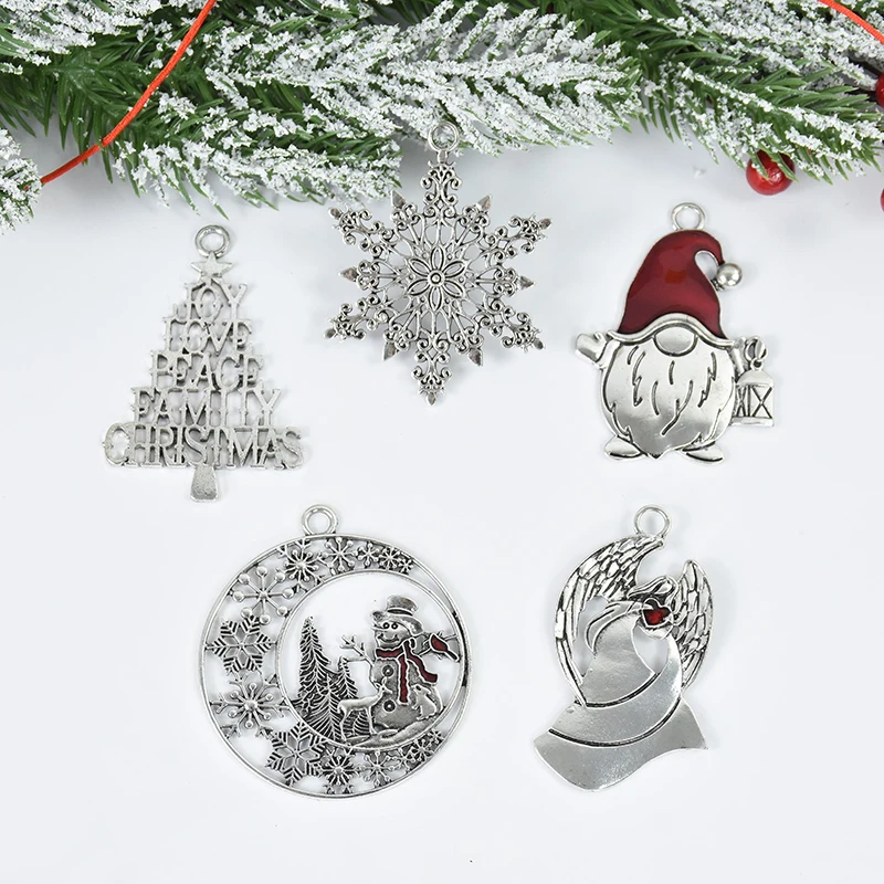 

1pc Christmas Metal Snowflake Ornaments Christmas Winter Decorations Xmas Hanging Pendant For Winter Wonderland Christmas Tree