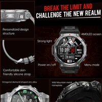 New T-Rex 3 Military Outdoor Sports Smart Watch Men GPS Motion Track 5 ATM Waterproof Heart Rate HD Bluetooth Call Smart Watch - Image 2