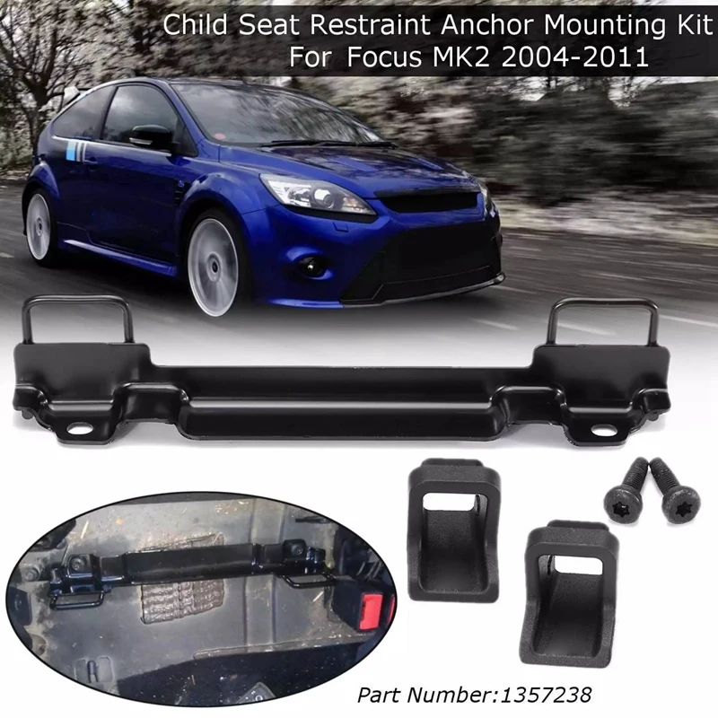 Interfaccia Sedile Di Sicurezza Per Bambini Kit Staffa Connettore Fermo Isofix Per Ford Focus Mk2 2004-2011 1357238 Parti Muslimate