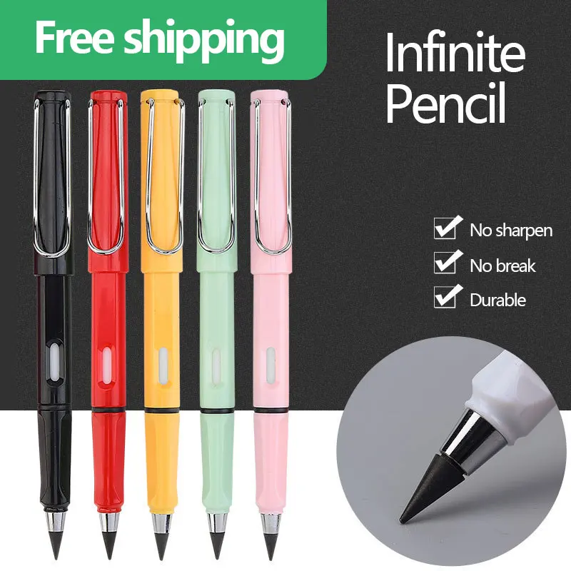 1 Pc Infinity Potloden Art Supplies Eeuwige Kids Potlood Leuke Koreaanse Briefpapier Schoolbenodigdheden Technologische Gadgets