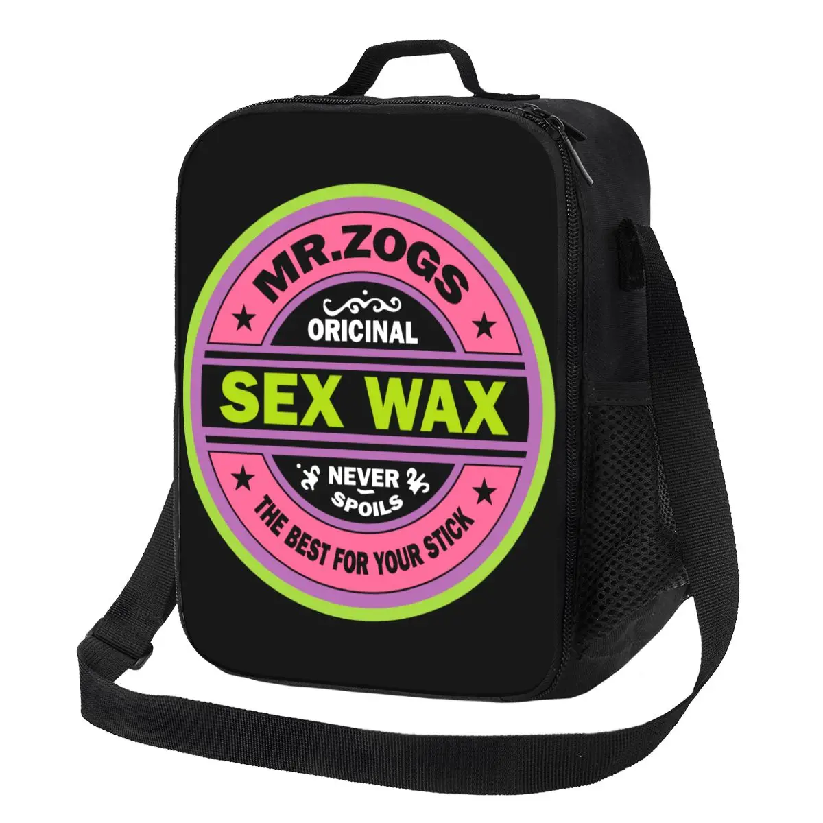 

Mr Zogs Surfing Sex Wax Insulated Lunch Bag for School Office Waterproof Cooler Thermal Bento Box Women Children