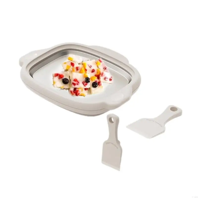 C4DA Instant Ice Cream Maker Rolled Ice Cream Maker Soft Serve