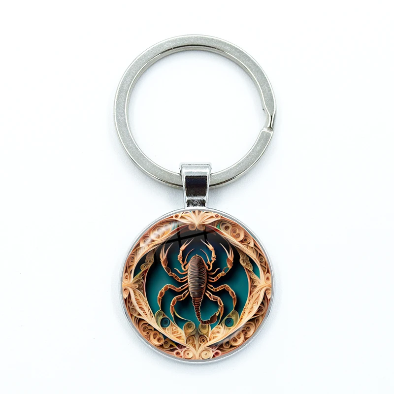 Llavero De Aleación Chapado En Oro Con Diseño De Constelación Del Zodiaco Para Mujer - Accesorio Personalizable Para Capricornio, Regalo Ideal