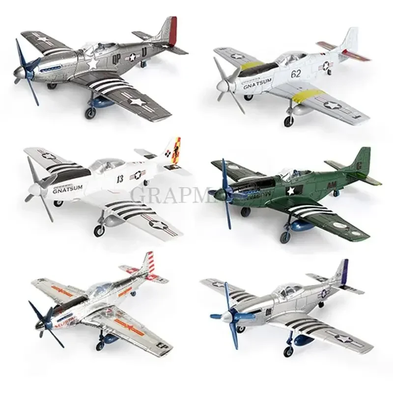 1/48 4D Mustang Fighter Assembling Model American World War II P51 Airplane Glue Free Color Separation Quick Imposition