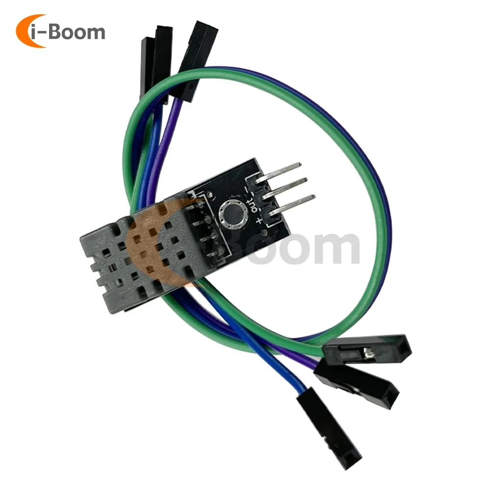 

DHT11 Temperature Humidity Sensor Module Digital Temperature Humidity Sensor 3.3V-5V with Wires for Arduino Raspberry Pi 2 3