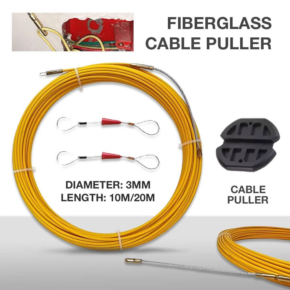 Extractor de cables de fibra de vidrio de 3 mm, extractor de cables de ...