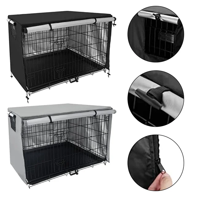 Collapsible Dog Cage Cover Waterproof Pet Cage Cover Oxford Fabric Outdoor Dog Tent Parrot Rainproof Accessory Pet Supplies 3