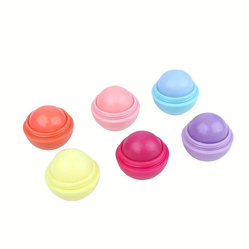 Cute Ball Shaped Lip Balm - Hydrating, Soothing, and Long-Lasting Lip Plumper with Non-Stick Cup for Preventing Frost Cracking a 3