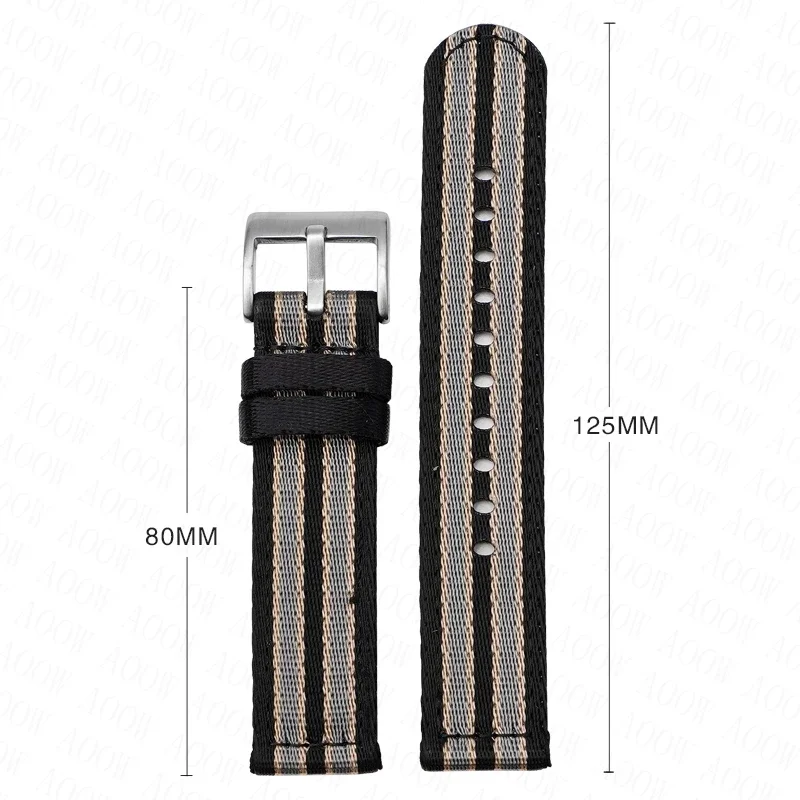 Premium Quick Release Nylon Fabric Strap - Universal Canvas Replacement Watch Band