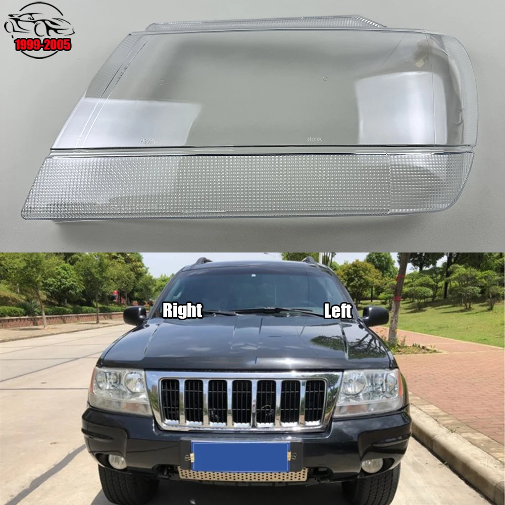 

Прозрачный чехол для передней фары Jeep Grand Cherokee 1999-2005, замена оригинального абажура из плексигласа