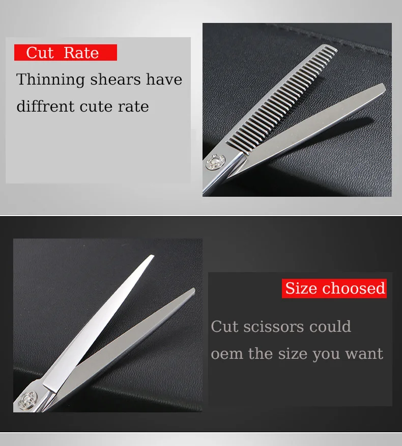 Description Picture 4 of itemPROSEE CG-60630-SET Salon & Household Universal Haircutting Scissors 6 Inch VG10 Steel Professional Hairdressing Accessories