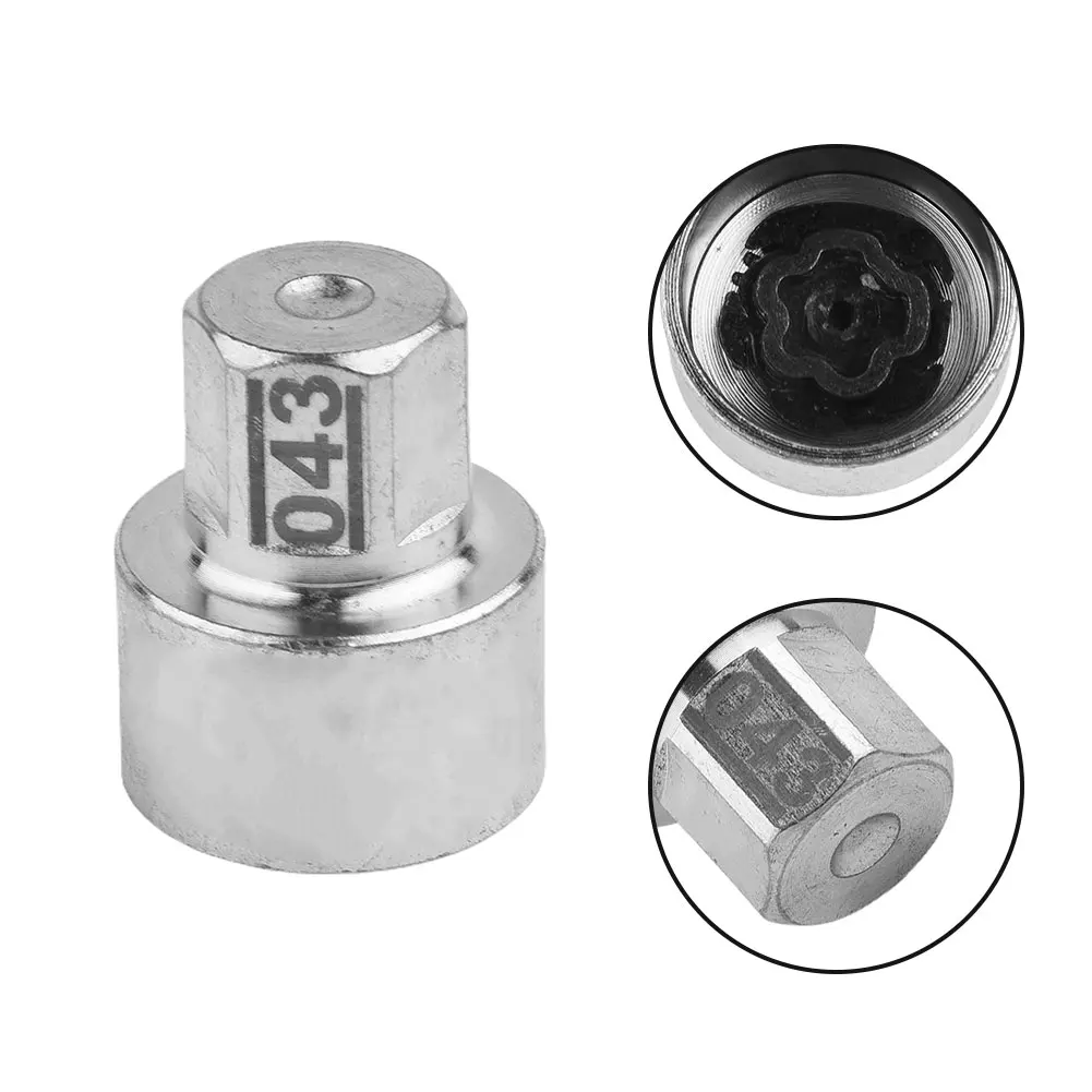 

Car Tire Wheel Lock Anti-Theft Screw Lug Nut Bolt #43 Removal Key Socket For BMW 1/3/4/5/6/7 Series F20 F21 F30 F31 F32 F34 F36