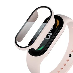 Universal Full Coverage Protective Case and Screen Protector for Mi band 7 (Pink)