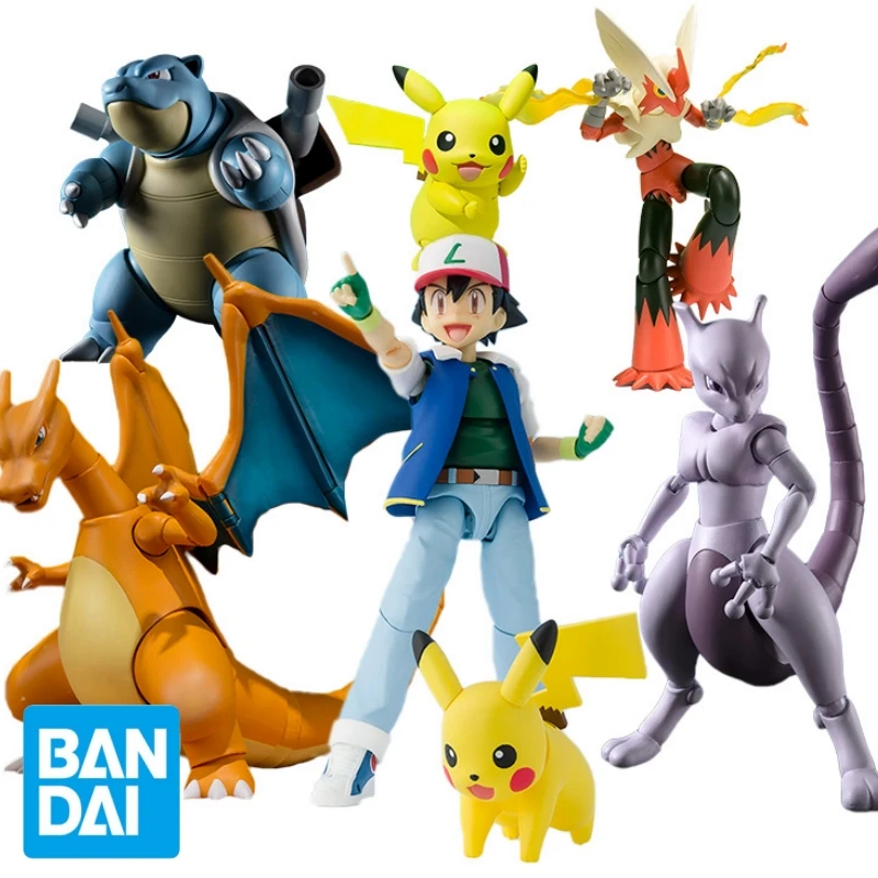 

Bandai Shf Figuarts Blastoise Action Figure Blaziken Model Toys Pokemon Heroic Anime Figuarts Gifts For Boys Collection Model