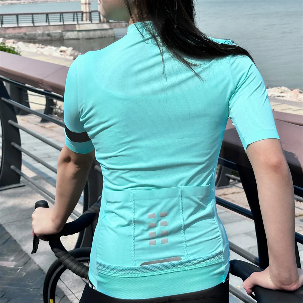 WOSAWE Women's Cycling Jersey Summer Anti-Uv Cycling Bicycle Clothing Quick Dry Mountain Female Bike Clothes cycling shirt sun protection clothing