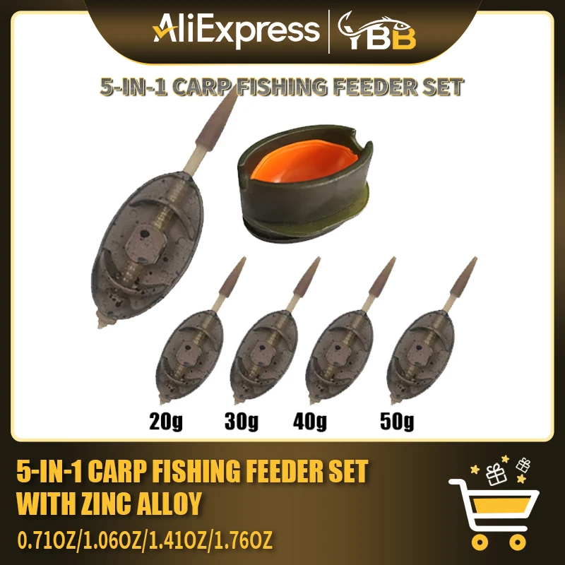 Heavy Duty Method Feeder Set with Anti-Rust Quick-Release Weights | The Ultimate Carp Fishing Tackle