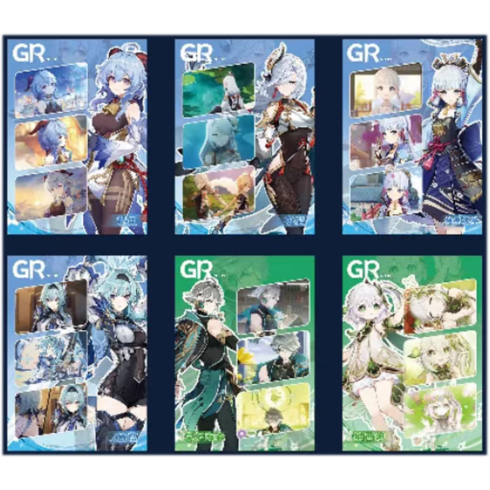 Latest Special Offer Wholesale Genshin impact Collection PR Cards Booster Girl Party Swimsuit Tcg Anime Child Kids Toy Game Gift